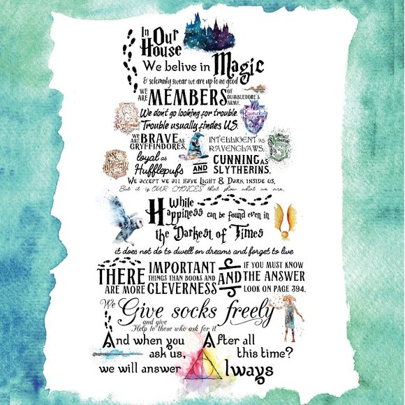 Harry Potter | In this House we.... - 50x60 Blanket NWOT - Picture 2 of 2